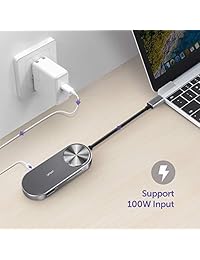 VAVA   Adaptador USB C Hub de 100 W para ordenador portátil MacBook Pro tipo C con Windows