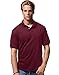 Hanes Men's EcoSmart Jersey Polo, Maroon, Large
