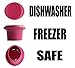 4 Wine Stoppers - Best Wine Gifts Accessories to Label Your Personalized Wine Bottles and Racks. Seal Your Favorite Wine with Reusable Silicone Bottle Cap Art