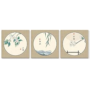 Wall26-3 Panel Canvas Wall Art- Chinese Style -Giclee...