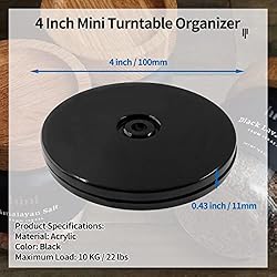 Bivethoi 2 Pack 4 Inch Turntable Mini Turntable