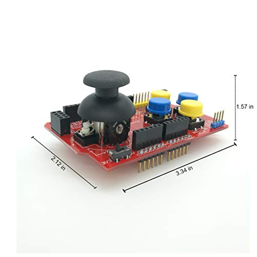 Gamepad Joystick Shield V1 Expansion Board Red for Arduino