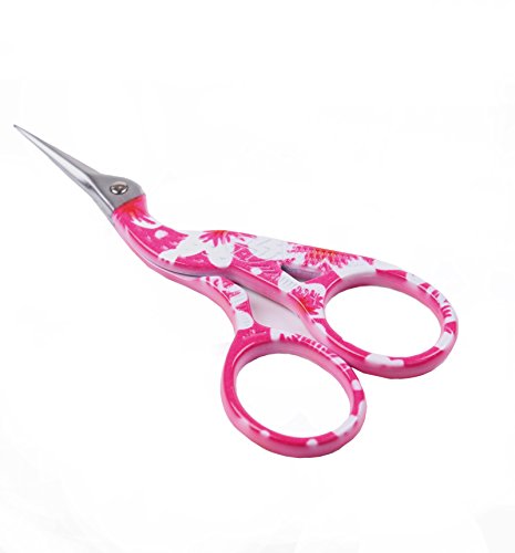 BIHRTC 3.6" Stainless Steel Sharp Tip Classic Stork Scissors Crane Design Sewing Scissors DIY Tools Dressmaker Shears Scissors for Embroidery, Craft, Needle Work, Art Work & Everyday Use (As Picture)