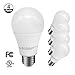 JULLISON A19 LED Light Bulb, 14W, 1500 Lumens, 100W Equivalent, 3000K Warm White, CRI80+, Non-dimmable, E26 Base, UL-Listed(4-Pack)