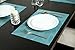 SICOHOME Placemats,Vinyl Placemats for Home Kitchen Dining Table,Set of 4,Teel