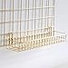 FRIADE Gold Grid Basket with Hooks,Bookshelf,Display Shelf for Wall Grid Panel,Wall Mount Organizer and Storage Shelf Rack for Home Supplies,1 Set of 3 (Gold)