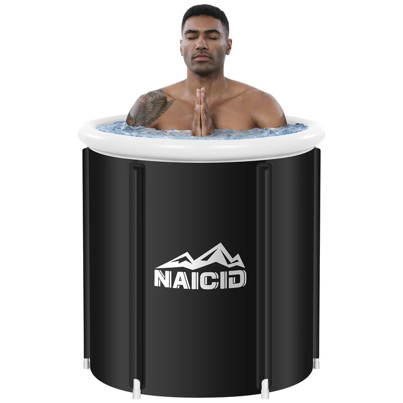 NAICID Polypropylene Ice Bath Tub for Athletes, Freestanding Cold