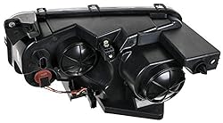 TRQ 2 Piece Headlight Assembly Set HID Driver