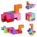 Yayuu Magnetic Building Blocks Cube Toys,7pcs Magnetic Bricks and 54 Smart Cards Puzzles Magnetic Tiles for Develop Kids Intelligence Stress Relief Toy Games Square Magnets Cube