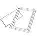 Buytra 8 Pieces Die Cuts Metal Cutting Dies Stencil for Card Making Scrapbooking Album Paper DIY Crafts, Rectangle Shape