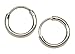 Sterling Silver Tiny Hoop Earrings (8mm diameter)
