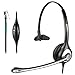 Wantek Corded Telephone Headset Mono w/Noise Canceling Mic for Avaya Aastra Allworx Adtran Alcatel Lucent AltiGen Comdial Digium Gigaset InterTel Mitel Plantronics MiVoice Landline Deskphones(F600S1)