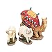 Three Kings Gifts Kneeling Camel and Two Awassi Sheep - for 7 Inch Real Life Nativity