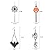 Halloween Dangle Earrings Set - Pack of 4 Pairs Halloween Costume Earring for Women Long Skull Cobweb Spider Pumpkin Bat Tassel Drop Earrings Jewelry Set, Hypoallergenic