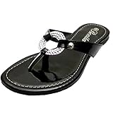 Bonita Women's Flip Flops Thong Flat Sandals V-08