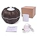 Pumpkin Essential Oil Diffuser, OULYLAN 300ml Aroma Ultrasonic Cool Mist Humidifier Wood Grain Aromatherapy Air Purifiers for Bedroom Halloween Decorations