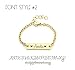 Personalized Dainty Baby Name Gold Bar Bracelet - Hypoallergenic - Custom Engraved Babies Name - Newborn to Children Sizes