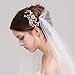 Jaciya 4 Pack Wedding Bridal Crystal Pearl Hair Pins Decorated Hairpins Golden