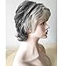 Royalfirst Short Curly Wigs for Women Silver Gray White Hair Wigs Heat Resistant Synthetic with Wig Cap