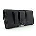 Wonderfly Horizontal Holster Compatible with Samsung Galaxy S7 Active, S6 Active, J5 (2016), Note 3 or Note II, a Large Leather Carrying Case, Fits The Phone with a Thick Case