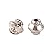 Pandahall 100pcs Tibetan Silver Antique Silver Bicone Beads Spacers Charms for Jewelry Makings 5x4.5mm Hole: 1mm