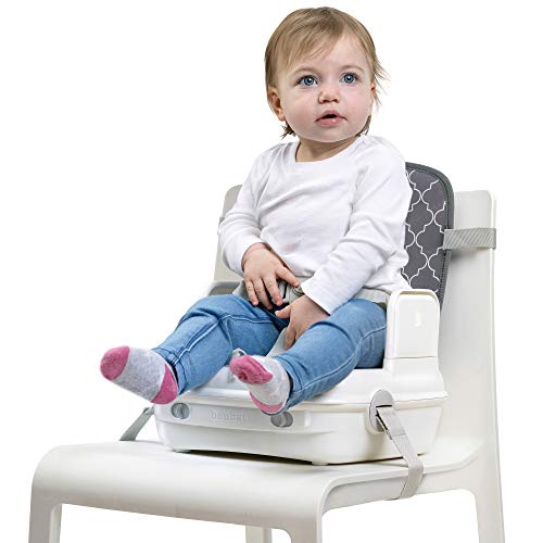 Benbat On-The-Go High Chair Booster Seat YummiGo2 (Grey and White)