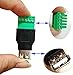 CGTime USB 2.0 A Screw Terminal Block Connector USB 2.0 A Female Plug to 5 Pin/Way Female Bolt Screw Shield terminals Pluggable Type Adapter Connector Converter 300V 8A(2Pack) (Female)