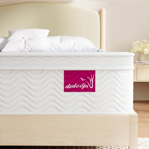 dosleeps Single Mattress 3FT | 10.6 Inch Memory Foam & Pocket Sprung | 9-Zone Orthopedic Support,Medium Firm,Edge Support,Motion Isolation 90x190x27cm