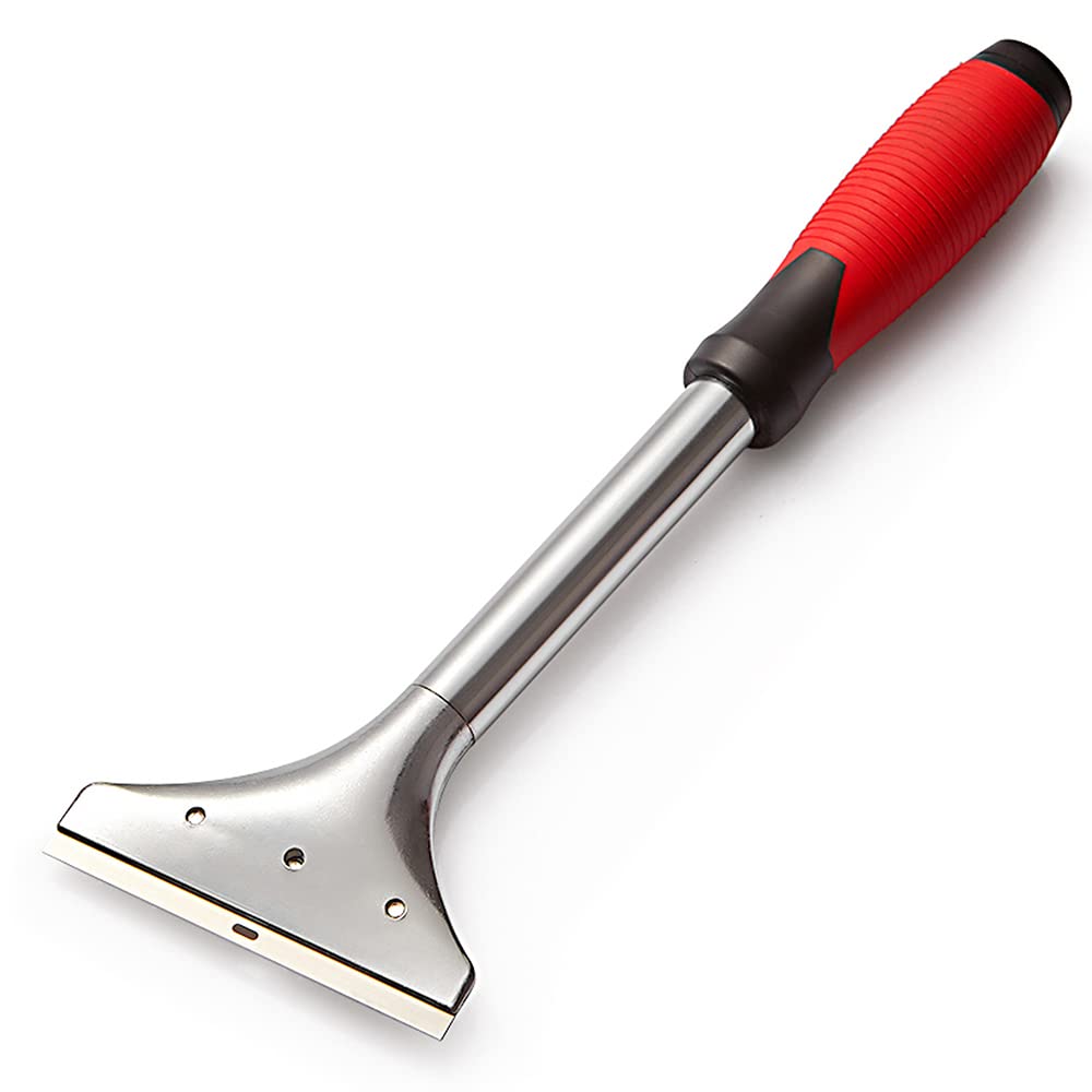 DEKTON DT85967 Soft grip Heavy Duty Scraper, Black/Red, 4-inch, 25 Cm