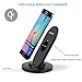iVoler Qi Fast Wireless Charger with 3 Coils Charging Stand Pad for iPhone X/8/8 Plus (Output 5W),Samsung Galaxy S9/S9 Plus(Output 10W) and All Qi Enabled Devices [Adaptive Fast Charger NOT Included]