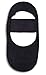 Lupo Womens Solid Yoga/Pilates Socks with Grippers, Black, One Size