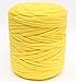 Tshirt Yarn 130 Yards of Fabric Recycled Yarn 1.5 lb Vondrak T-Shirt Yarn for Crocheting and Knitting (Yellow)
