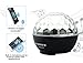 Intsun Bluetooth Portable Rechargeable Speaker with Stage Lights, Disco Ball Light Speaker RGB Color, LED Crystal Ball Auto Rotating with FM Radio,for TF Card, for Party Wedding Birthday Club