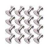 Magnetic Push Pins, Refrigerator Magnets, OGIS 16pcs Brushed Nickel Push Pin Magnets Perfect for Fridge Magnets, Office Magnets, Whiteboard Magnets, Map Magnets