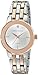 Anne Klein Women's AK/1931SVRT Diamond-Accented Dial Silver-Tone and Rose Gold-Tone Bracelet Watch