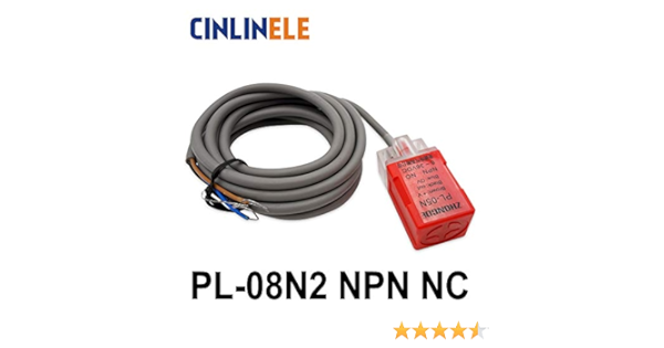 Pl 08n2 8mm Sensing Dc Npn Nc Cube Shell Inductive Screen Shield Type Proximity Switch Lp08 Proximity Sensor Amazon Com Industrial Scientific