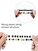 Bememo 4 Pieces Lava Stone Bracelets 7 Colors Chakra Beads, Aromatherapy Bracelets Bangles for Essential Oils (Style Set 1)