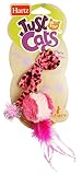 Hartz Feather Ball Teaser Cat Toy (Color May Vary)