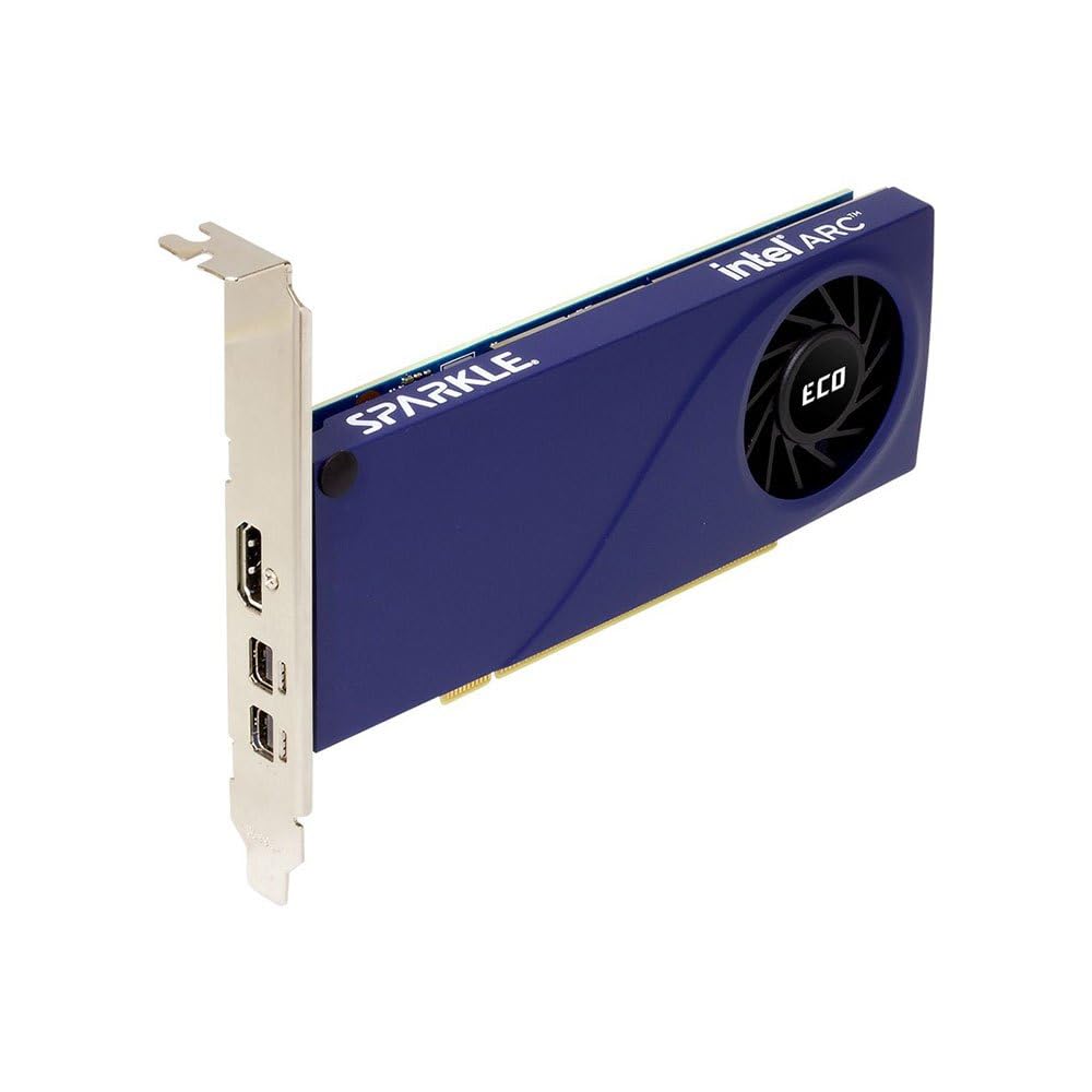 Sparkle Intel Arc A310 ECO, 4GB GDDR6, 50W TBP, Short Bracket is Included, Low-Profile, Single Fan, Single Slot, HDMI x1, Mini DisplayPort x2, SA310C-4G