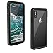 JUSTCOOL iPhone Xs Max Case, Full Body Protective with Built-in Screen Protector Clear Waterproof Case for iPhone X Max Case 6.5 Inch 2018 Release