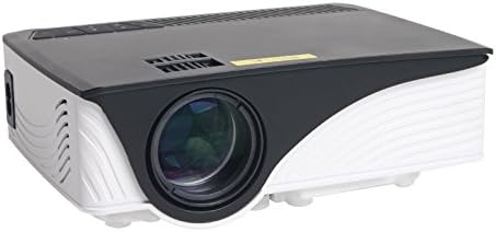 Dihome Projector,LCD Multimedia Video Projector Support HD 1080P Mini Size Portable Projector with HDMI/VGA/AV/USB/SD/IR Input,Low Noise Fan Built in HiFi stereo speakers.