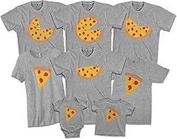 Pizza Pie with 6 Slices | Dad Father Men's T-Shirt