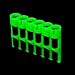 Storacell SLAAAMS by Powerpax SlimLine AAA Battery Caddy, Glow-in-the-Dark Moonshine, Holds 6 Batteries