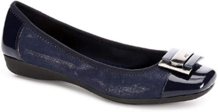 anne klein navy blue flats