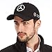 Enseng Car Logo Adjustable Baseball Hat, Unisex Hat Travel Cap Car Racing Motor Cap for Mercedes Benz (Black)