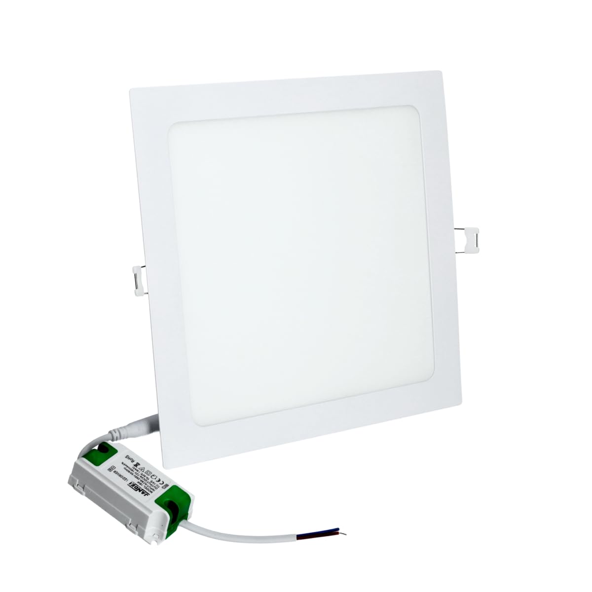 JANDEI Square Ready to Install Downlight LED White 6000 K 18 W Ceiling Light Panel Recessed