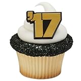 Graduation Party '17 Cupcake Rings - 24 pc