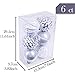 Valery Madelyn 6ct 100mm Frozen Winter Silver White Shatterproof Christmas Ball Ornaments Decoration,Themed with Tree Skirt(Not Included)