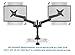 Mount-it! Dual Monitor Desk Mount Swivel Arm, Quick Connect with Combo Grommet and Clamp Base (MI-43111-BLK)