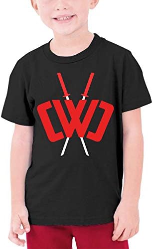 Youth Fashion Chad Wild Clay Custom T-Shirt Boy Girl Colorful Tops (Black,M)